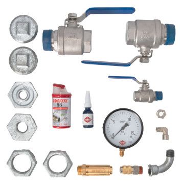 Installation kit vertical air receiver 500-1500l screw compressor 1 1/2" 37-45 kW 16 bar