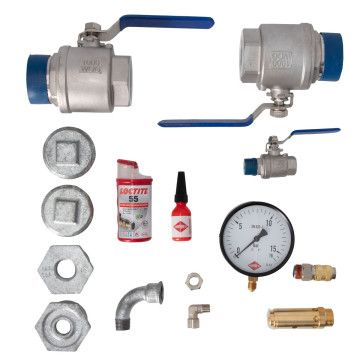 Installation kit vertical air receiver 500-1500l screw compressor 2" 55-90 kW 16 bar